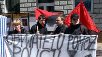 Protest łódzkich anarchistów