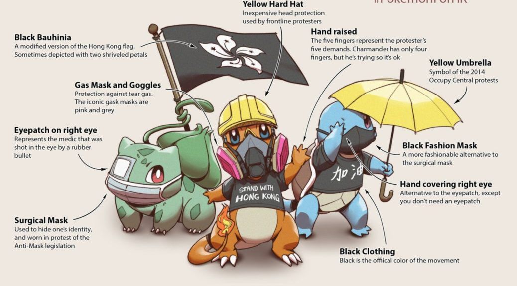 Fani Pokemonów wspierają protesty w Hongkongu