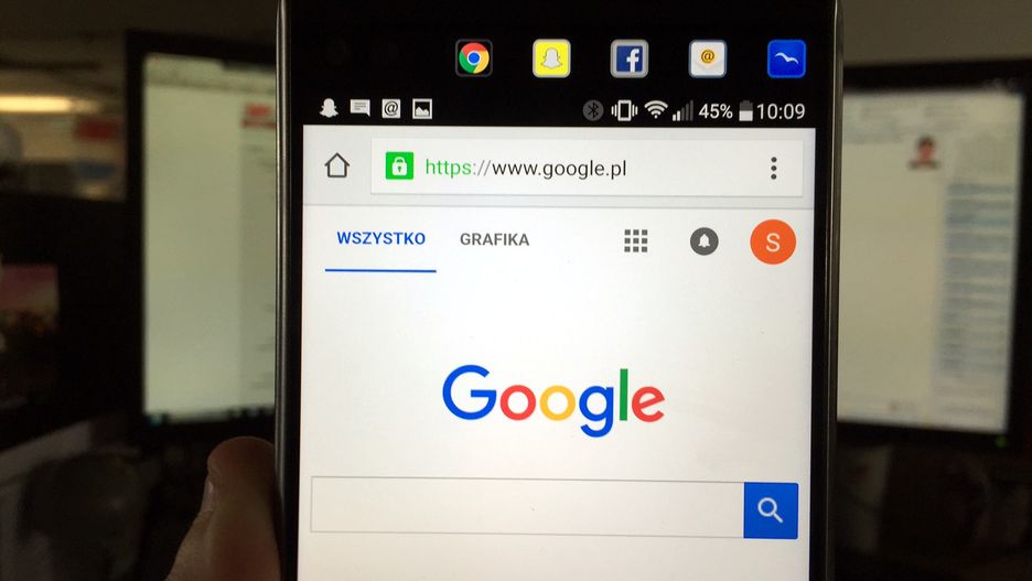 Wyszukiwarka Google w telefonie z Androidem