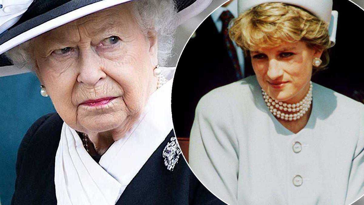 Królowa Elżbieta II, księżna Diana