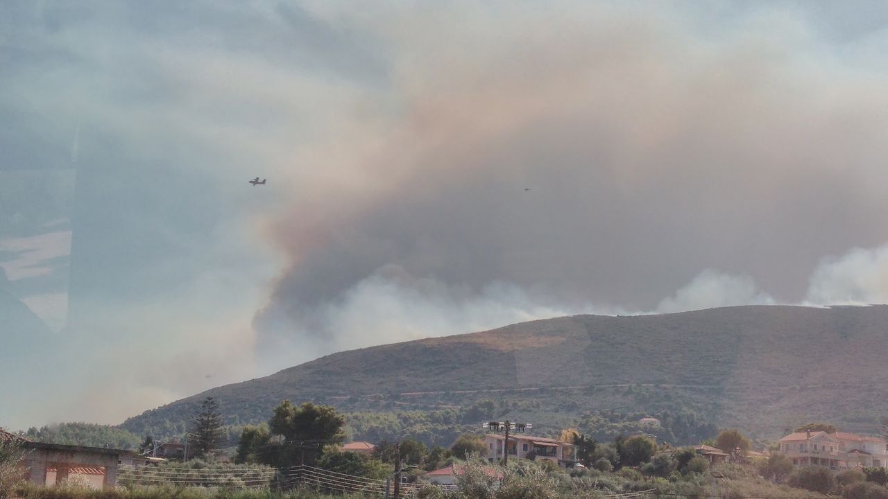 Grecja. Potężny pożar na wyspie Zakynthos. Jest wideo