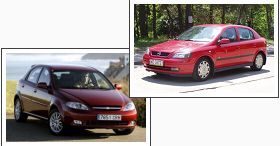 Opel Astra II kontra Chevrolet Lacetti