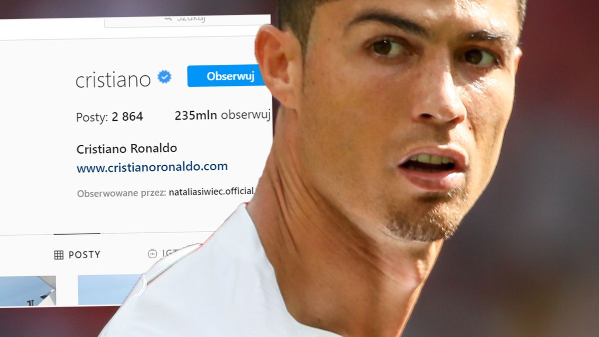 Cristiano Ronaldo zaskoczył na IG. Tylko gwiazda jego formatu może pozwolić sobie na takie zdjęcie profilowe