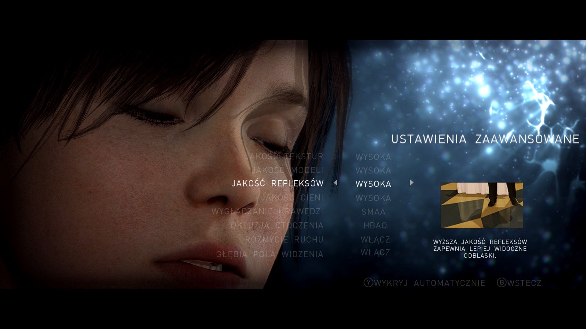 Beyond: Two Souls - opcje graficzne wersji PC 