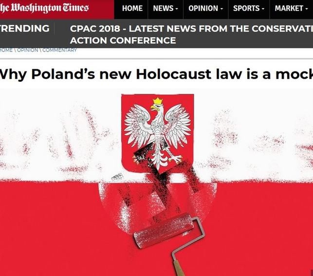 Kontrowersyjna publikacja "The Washington Times". Interweniuje ambasador Polski w USA