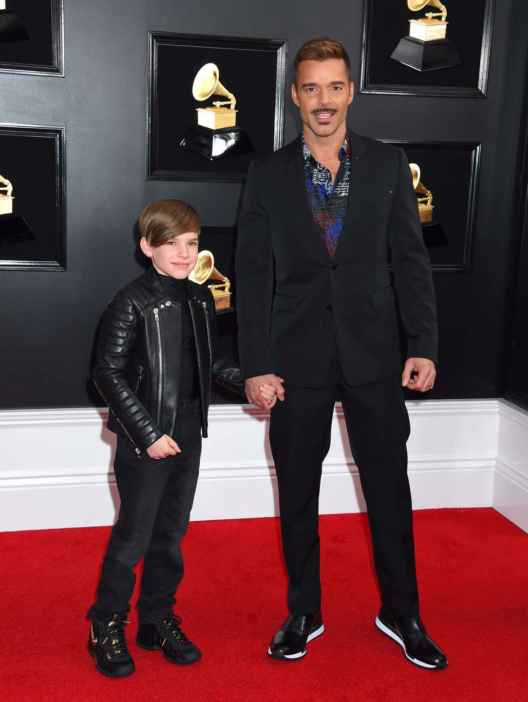 Ricky Martin z synem Matteo - Grammy 2019