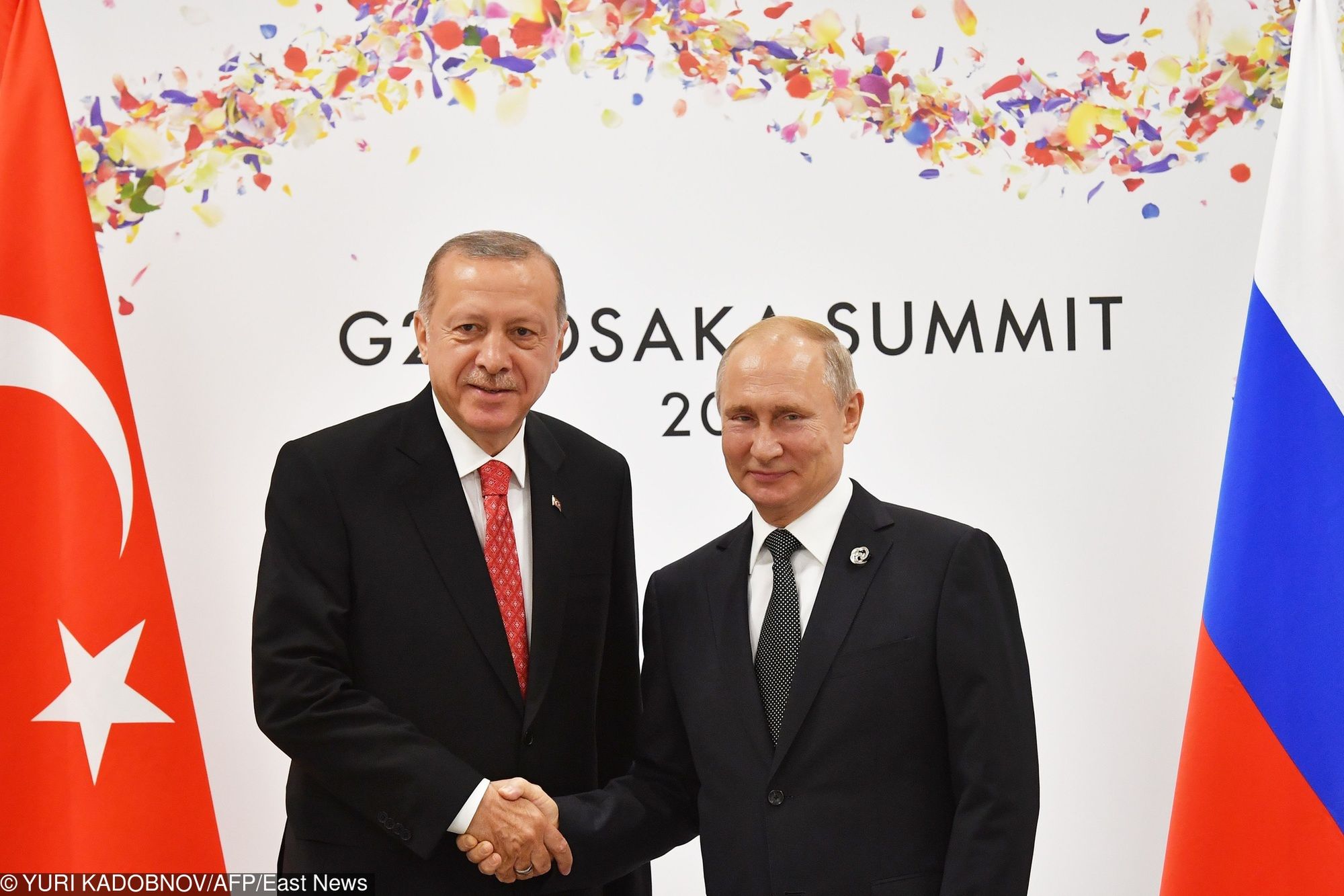 Prezydent Turcji Recep Tayyip Erdogan i prezydent Rosji Władimir Putin