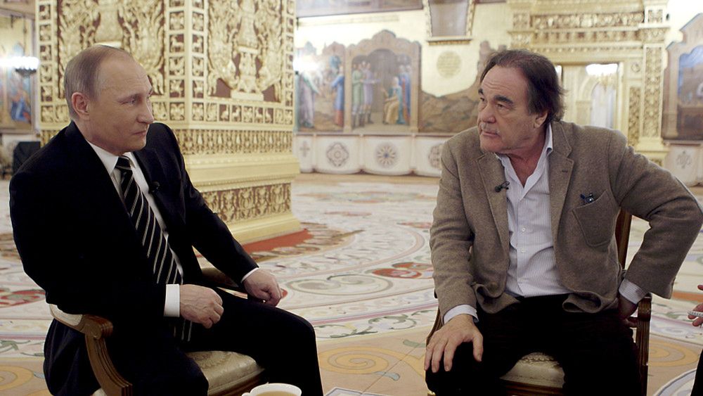 Władimir Putin i Oliver Stone