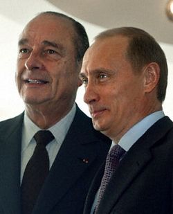 Chirac: stosunki Rosja-UE zasadniczym elementem stabilizacji