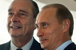 Chirac: stosunki Rosja-UE zasadniczym elementem stabilizacji