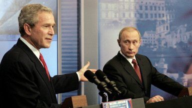 Bush i Putin w Bratysławie