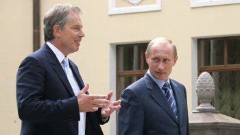 Tony Blair i Władimir Putin