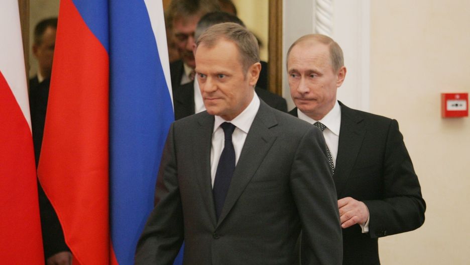 Donald Tusk i Władimir Putin