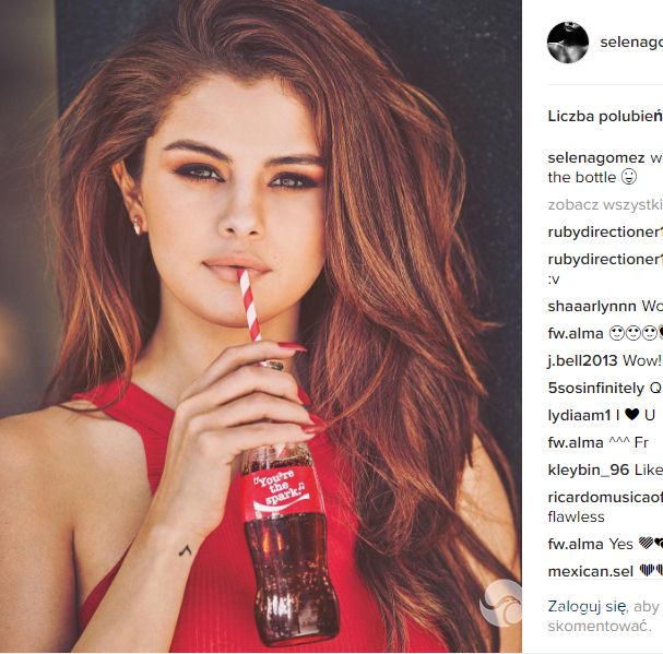 Zdjęcie Seleny Gomez najpopularniejsze na Instagramie