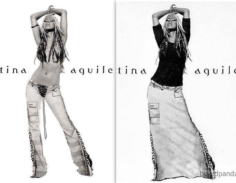 Christina Aguilera - płyta Stripped - wydanie światowe vs. wydanie arabskie