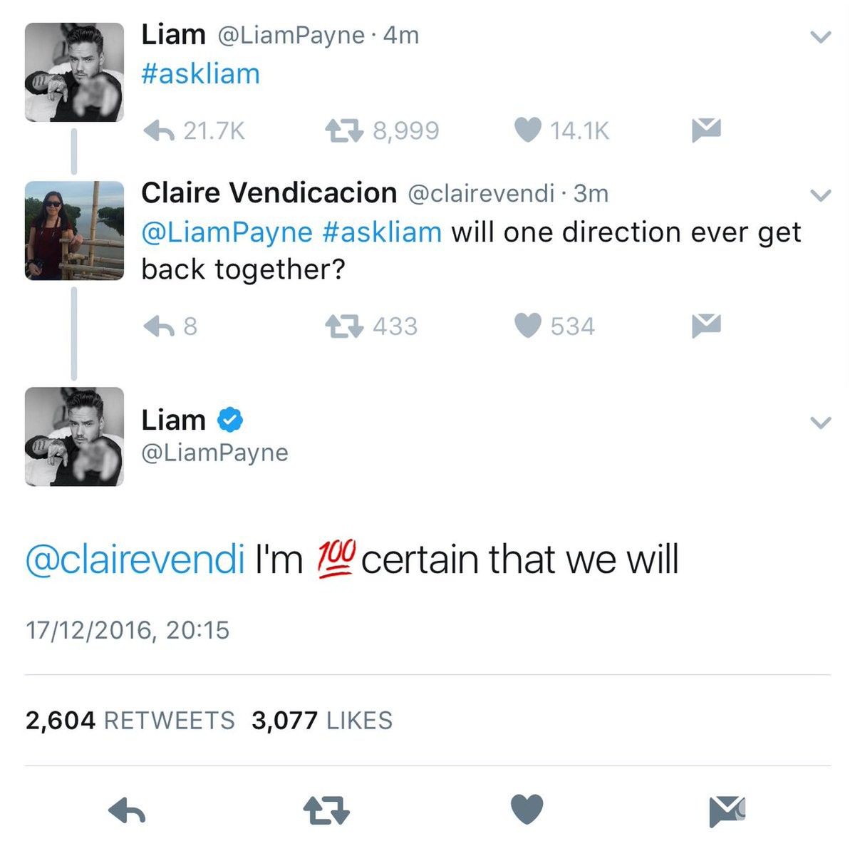 Liam Payne potwierdza powrót One Direction