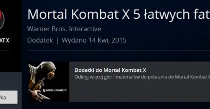 Kup pan fatality, tylko 4,15 zł za pięć sztuk. Takie rzeczy tylko w Mortal Kombat X