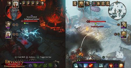 Kanapowe granie w Divinity: Original Sin - Enhanced Edition reklamuje się na zwiastunie