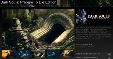Dark Souls: Prepare to Die Edition trafiło na Steam - są wymagania sprzętowe
