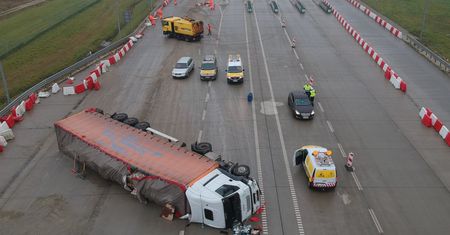 Wypadek na A4. Kierowca tira był pijany