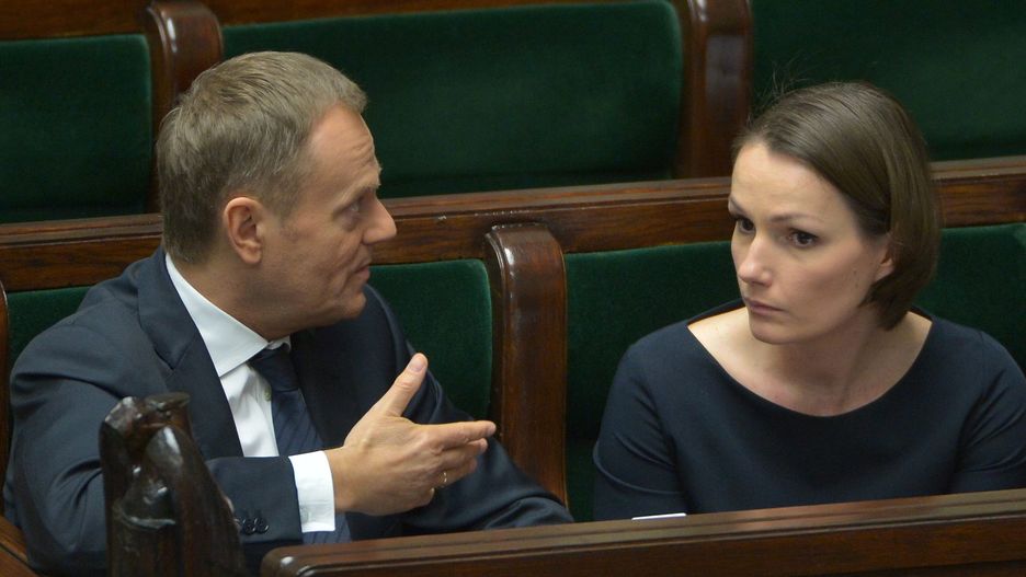 Na zdjęciu Jagna Marczułajtis-Walczak z Donaldem Tuskiem