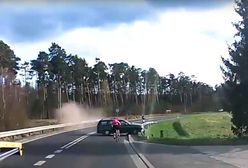 Lubuskie. Pijany Rosjanin potrącił rowerzystkę. Próbował uciec z miejsca wypadku