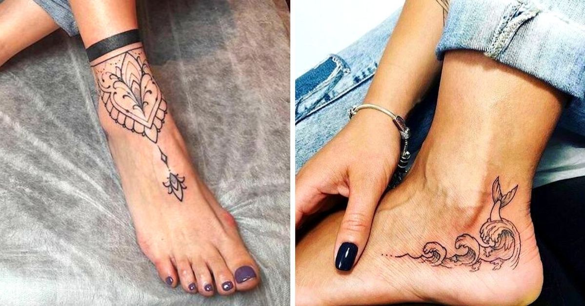 27 Inspirational Ankle Tattoos. Fantastic Patterns in a Variety of Sizes