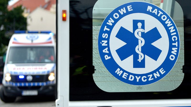 Po wypadku dziecko przewieziono do szpitala w Legnicy