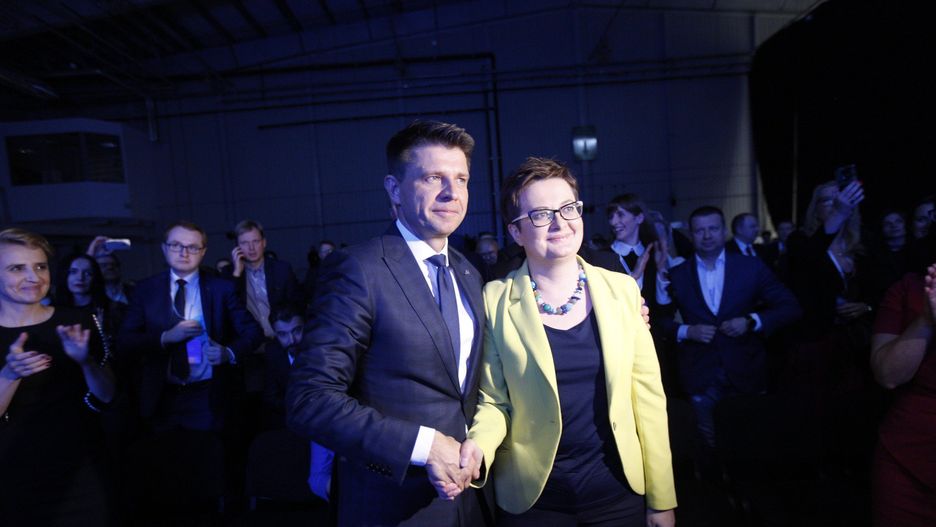 Ryszard Petru, ustępujący szef Nowoczesnej i jego następczyni Katarzyna Lubnauer.