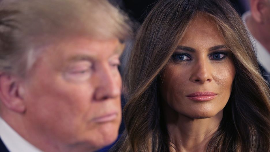Melania Trump odrzuca pocałunek Donalda Trumpa