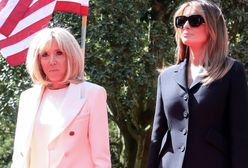 Melania Trump obok Brigitte Macron. Klasyczna elegancja