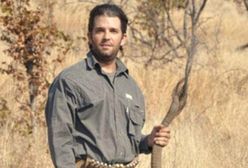 Syn Donalda Trumpa z odciętym ogonem słonia w dłoni. To zdjęcie wywołało falę hejtu