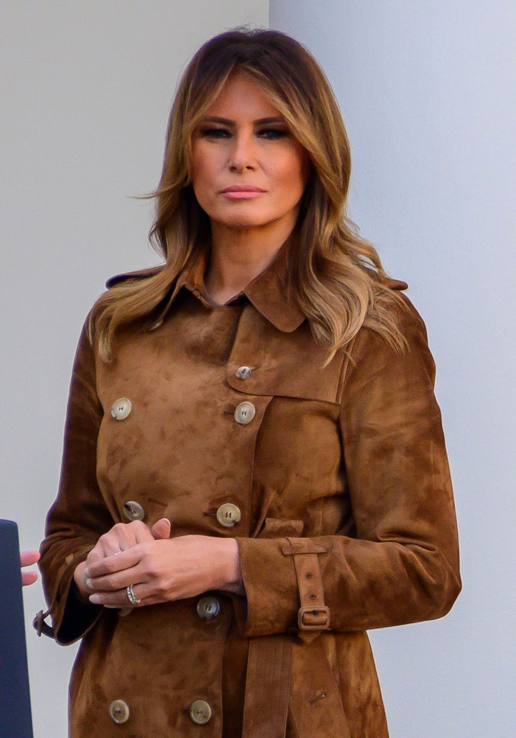 United States President Donald J. Trump makes remarks as he and first lady Melania Trump present the National Thanksgiving Turkey in the Rose Garden of the White House in Washington, DC on Tuesday, December 26, 2019.
CAP/MPI/RS
©RS/MPI/Capital Pictures 