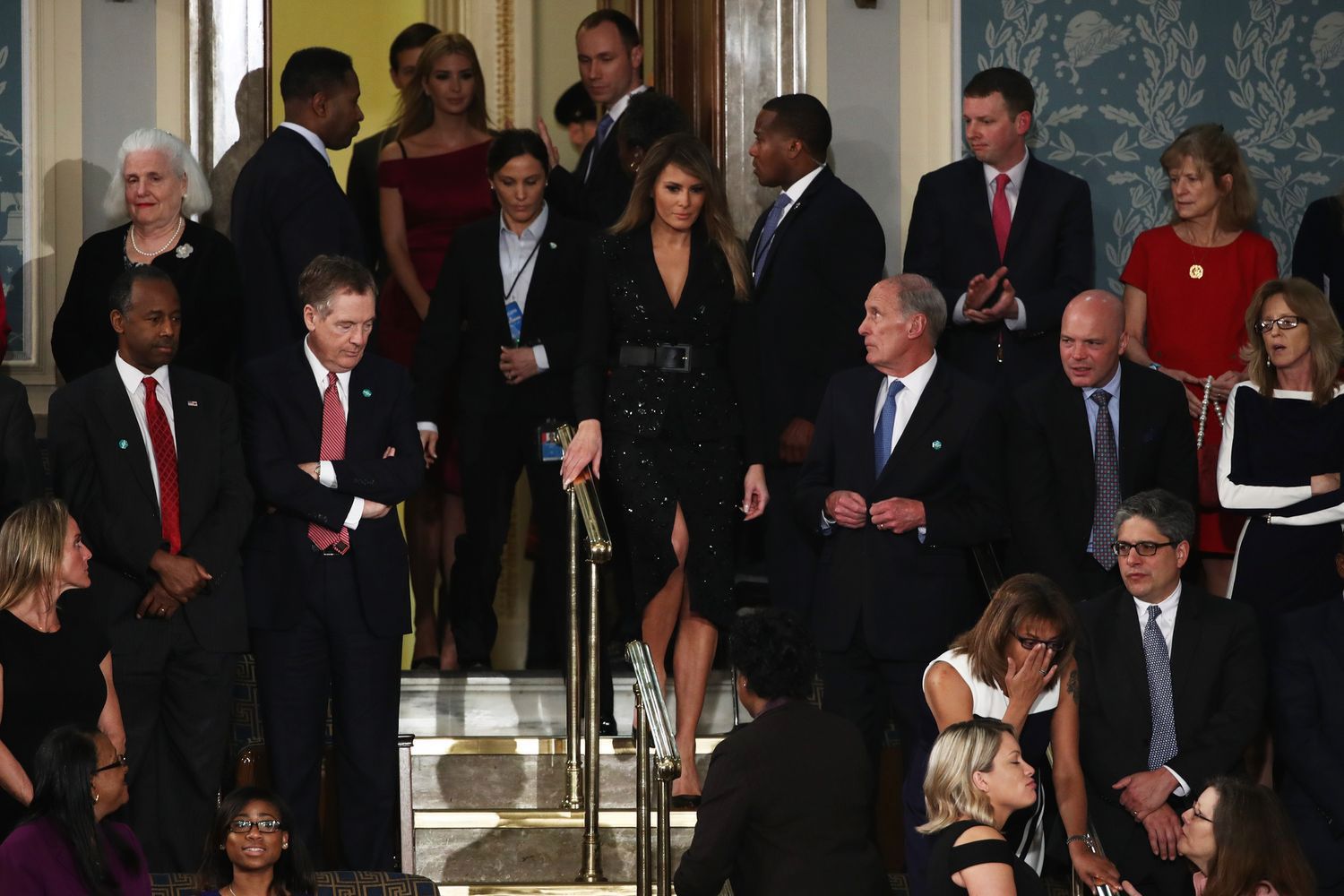 U.S. President Donald Trump addresses a joint session of the U.S. Congress on February 28, 2017 in the House chamber of  the U.S. Capitol in Washington, DC. Trump's first address to Congress focused on national security, tax and regulatory reform, the economy, and healthcare. 