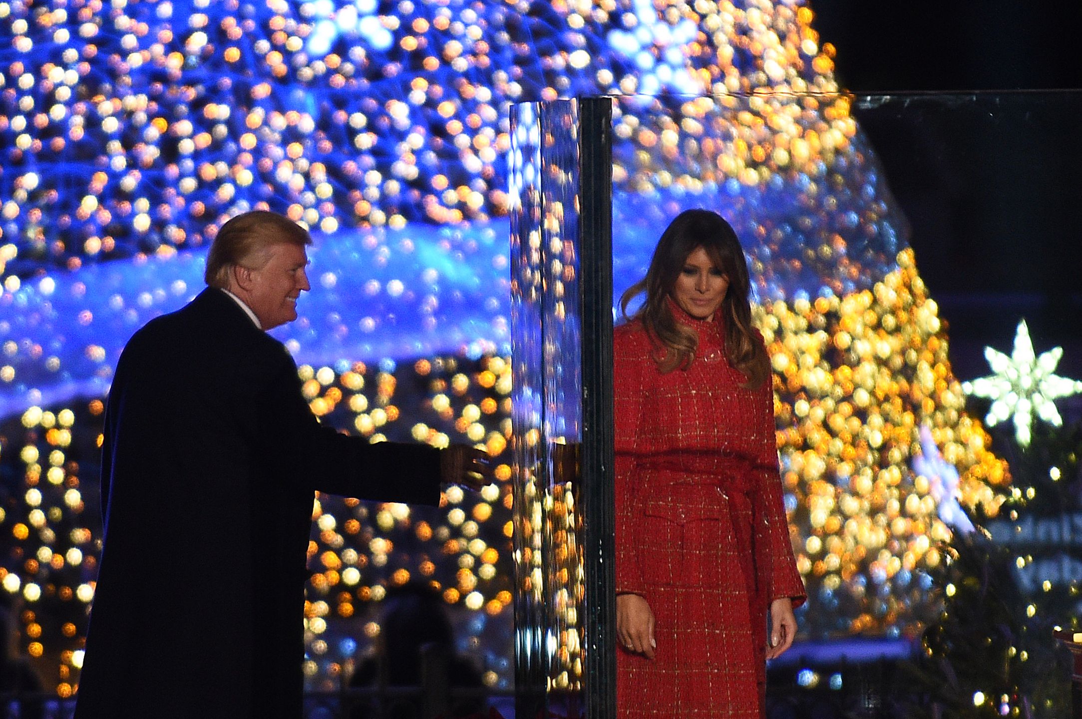 Donald Trump z żoną Melanią. 