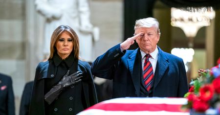 USA żegnają George'a Busha. Donald Trump oddał mu hołd