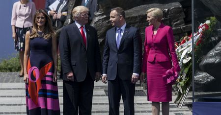 Duda skomentował na Twitterze wizytę Trumpa. Po angielsku
