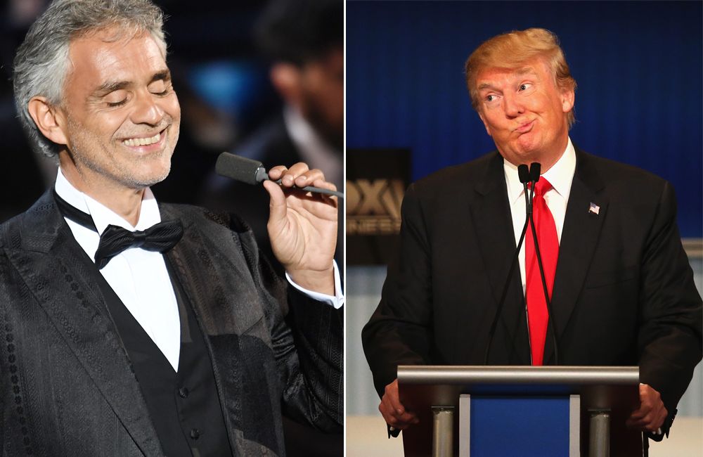 Bocelli jednak nie zaśpiewa dla Trumpa