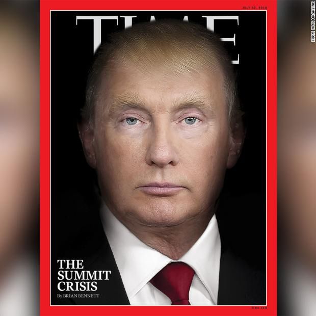 Magazyn "Time" po raz kolejny uderza w Trumpa. "Skrzyżował" go z Putinem