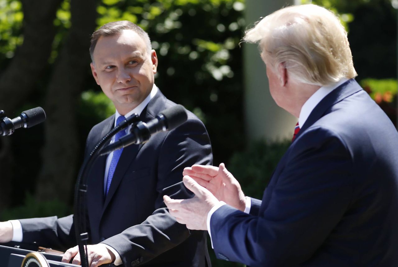 Andrzej Duda nie wie, co z przyjazdem Donalda Trumpa. Amerykanie milczą