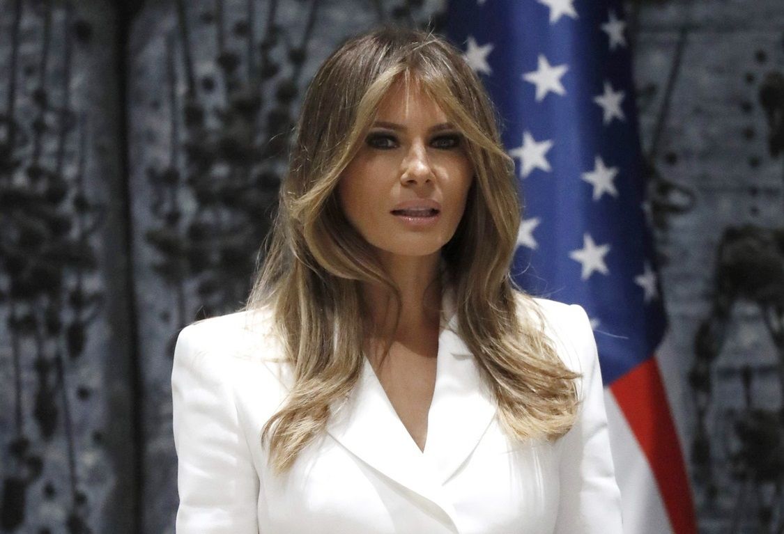 Melania Trump zachwyca w bieli w Izraelu