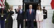 Agata Duda i Melania Trump. Jedna w sukience, druga w kostiumie