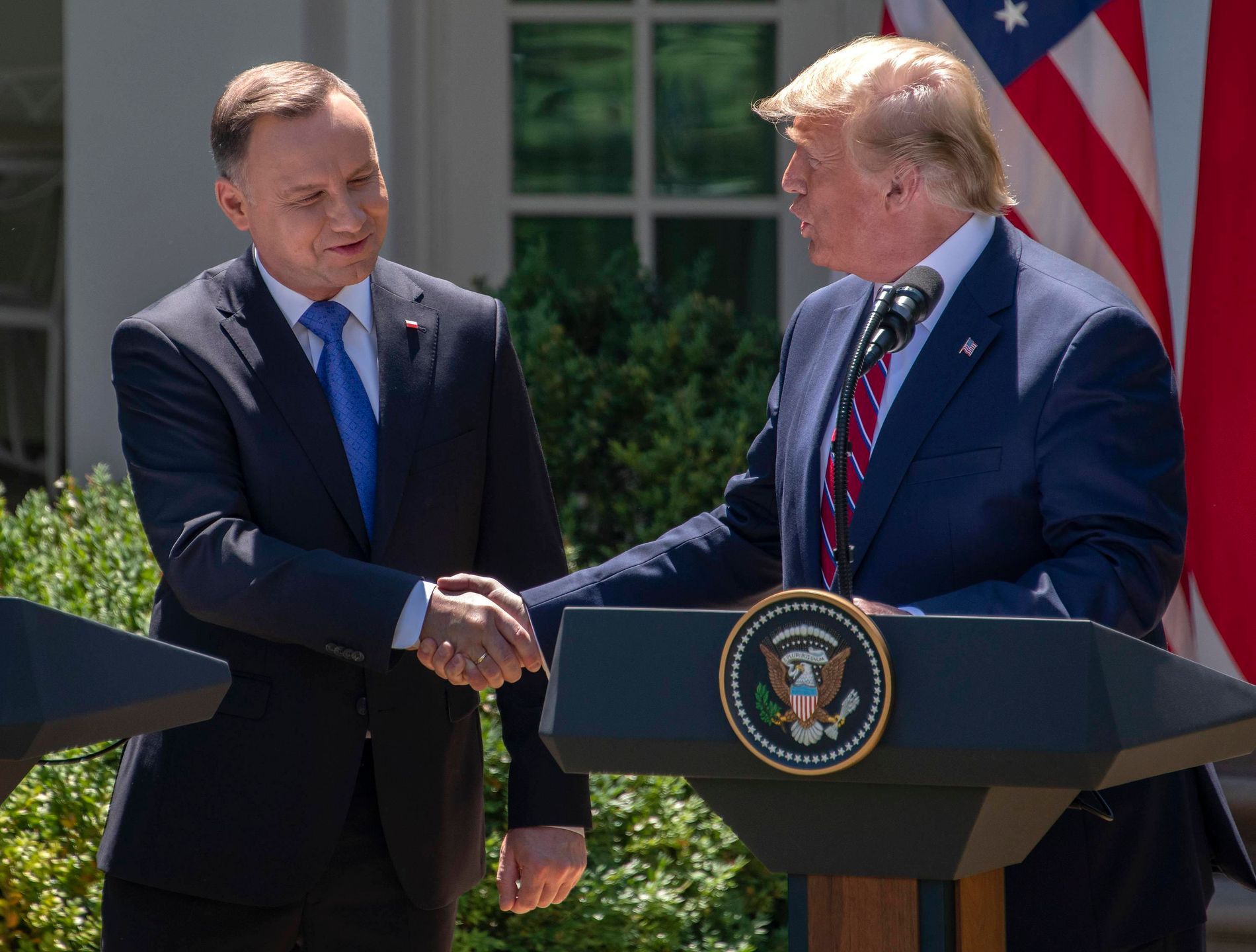Andrzej Duda i Donald Trump