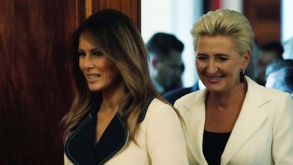 Melania Trump i Agata Duda miała kilkakrotnie okazję porozmawiać