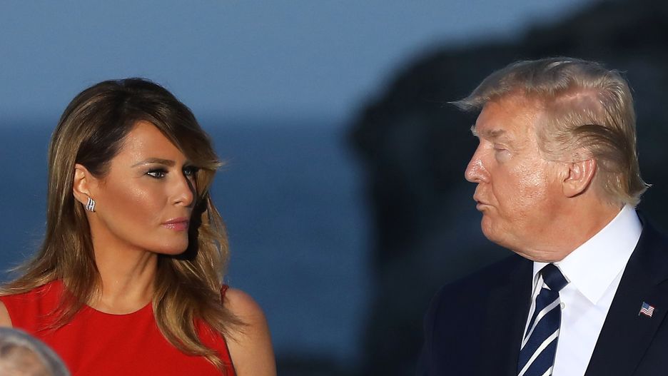 Melania i Donald Trumpowie