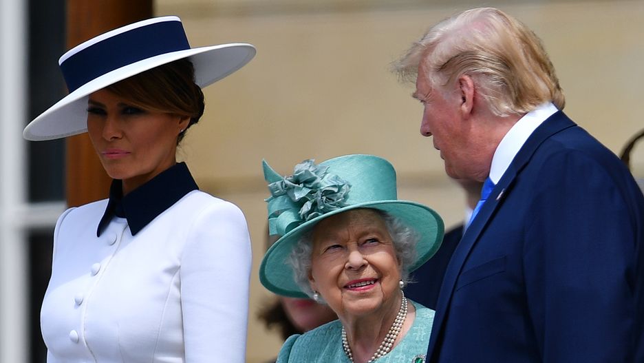 Donald i Melania Trump spotkali się z królową Elżbietą