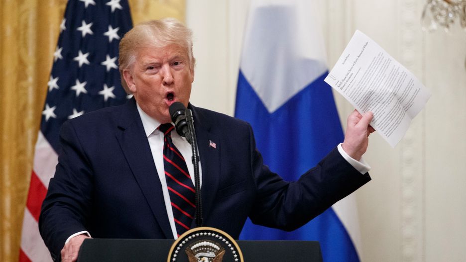 USA. Prezydent Donald Trump wpadł w szał podczas konferencji 