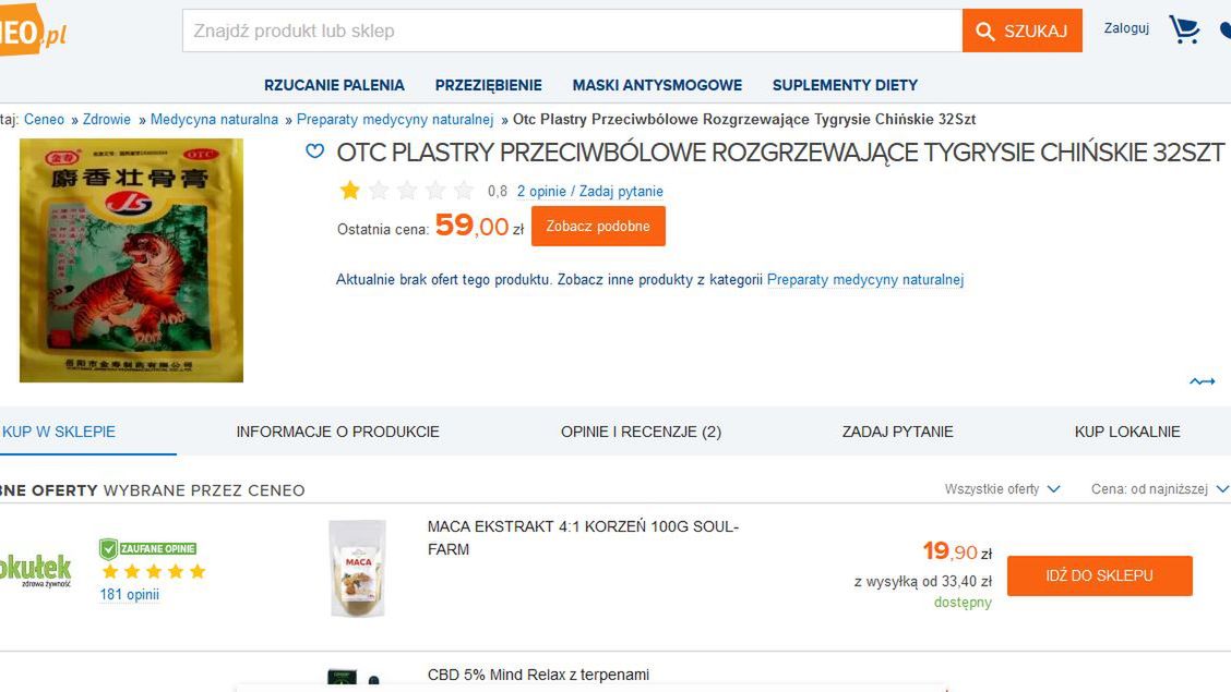 Kontrowersyjne plastry sprzedaje przynajmniej kilka polskich serwisów.