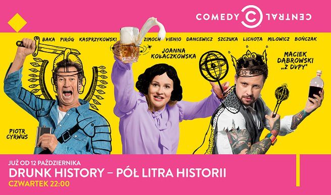 Pijani celebryci opowiadają o historii Polski. Czy show "Drunk History" wzbudzi kontrowersje?