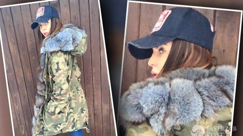 Justyna Pawlicka w kurtce z futrem (fot. Facebook)